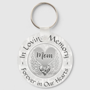 Porte-clés Maman Memorial Heart Keychain