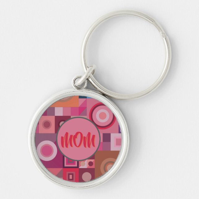 PORTE-CLÉS MAMAN, MÈRE, FEMMES, ANNIVERSAIRE, ARGENT CADEAU (Devant)
