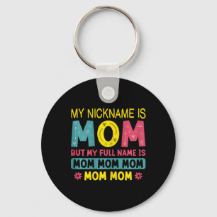 Porte-clés Maman Mon Pseudo Est Maman Nom Complet Est Maman M