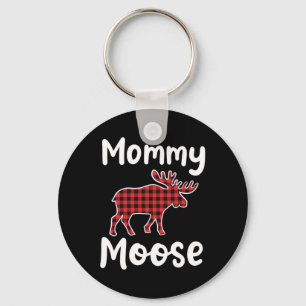 Porte-clés Maman Moose Matching Famille Joyeux Noël En Juille