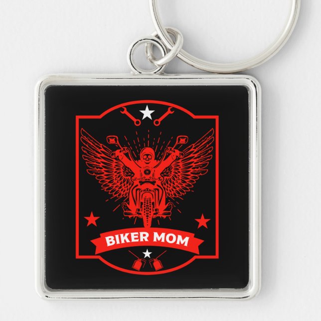 Porte-clés Maman Motorbike Rider (Devant)