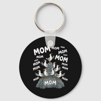 Porte-clés Maman Mouettes Drôle de cri Oiseau de mer Parental