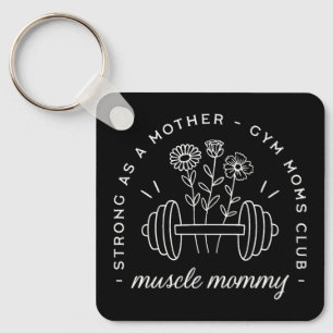 Porte-clés Maman musclée salle de sport maman forte maman drô
