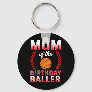 Porte-clés Maman Of Birthday Boy Bysketbyll Anniversaire Cele