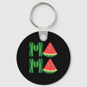 Porte-clés Maman pastèque de femme mignonne fruit d'été vinta
