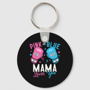Porte-clés Maman Pink Ou Bleue Vous Aime Boxer Genre Réve