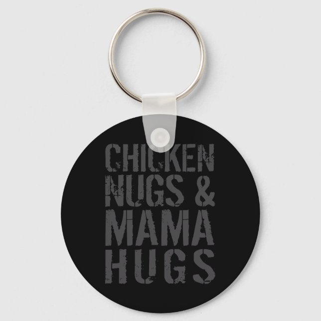 Porte-clés Maman poulet mignonne drôle graphique pour l'amant (Recto)