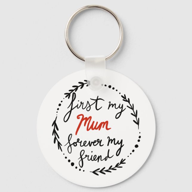 Porte-clés Maman, pour toujours mon ami, (Recto)