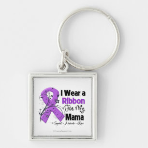 Porte-clés Maman - ruban de Cancer pancréatique