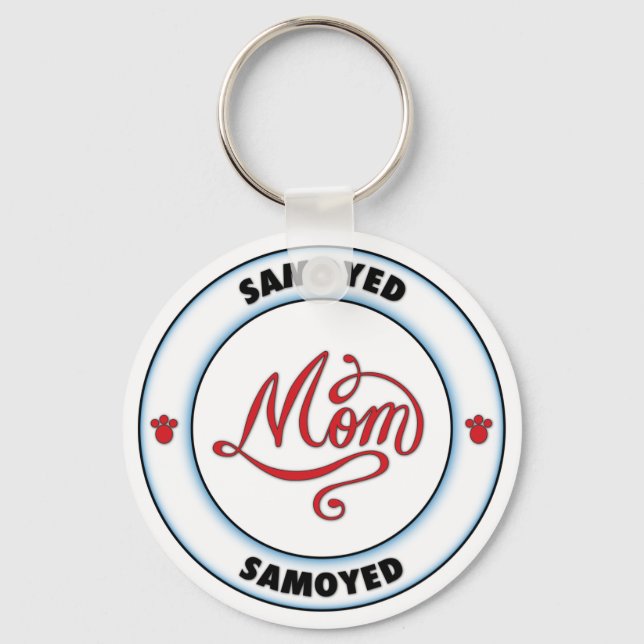 Porte-clés maman SAMOYENNE (Recto)
