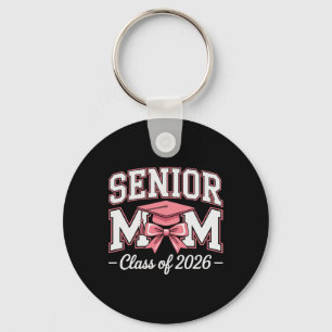 Porte-clés Maman senior Cl de 2026 Rose Coquette Bow Maman se