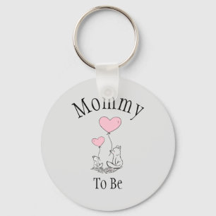 Porte-clés Maman to Be Fox Baby shower Porte - clé