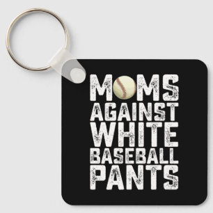 Porte-clés Mamans contre les pantalons de baseball blancs pou