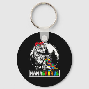 Porte-clés Mamasaurus T Rex Dinosaur Mama Saurus Autisme Awar