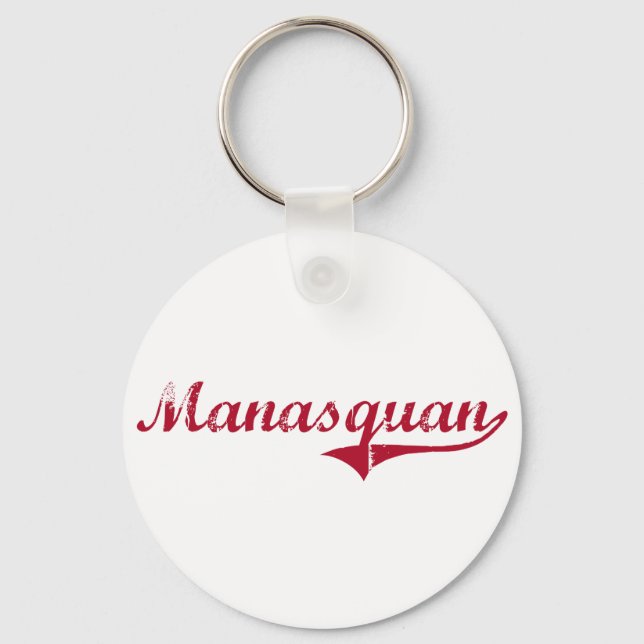 Porte-clés Manasquan New Jersey Classic Design (Recto)