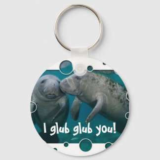 Porte-clés Manatee Love Valentine's Day