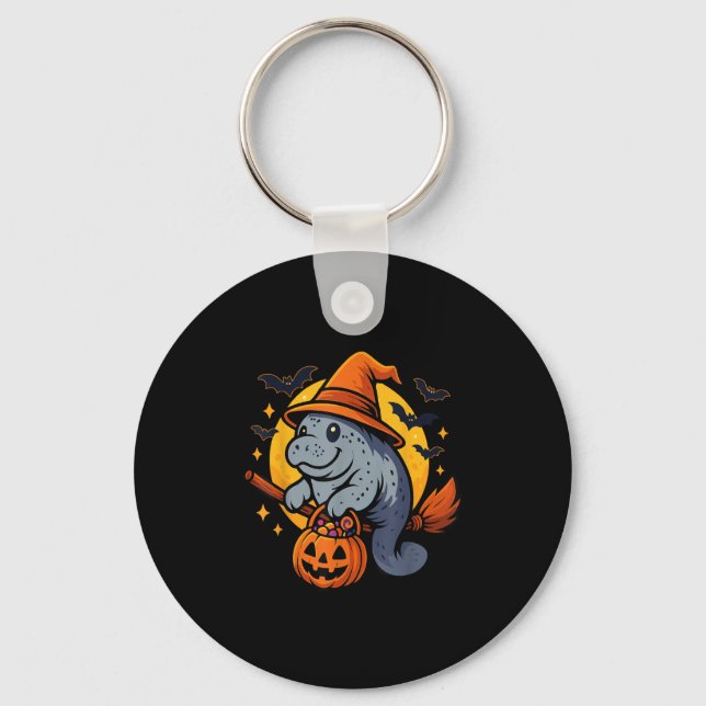 Porte-clés Manatee Witch Hat Pumpkin Halloween Soky Season  (Recto)
