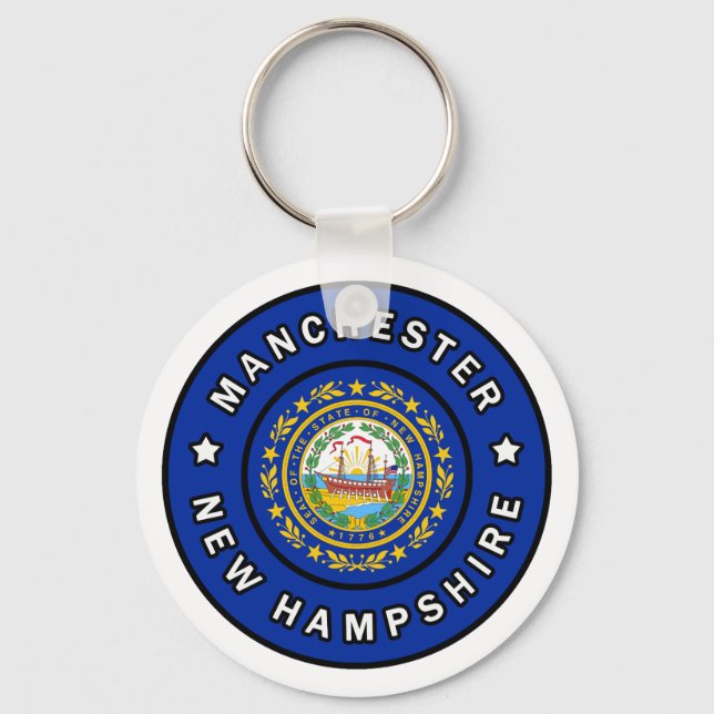 Porte-clés Manchester New Hampshire (Recto)