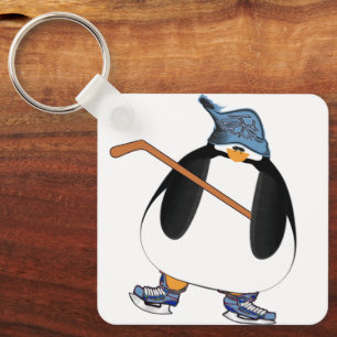 Porte-clés Manchot de hockey