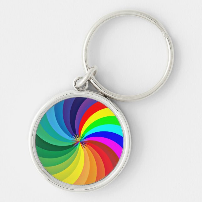 Porte-clés Mandala-46556 couleur arc-en-ciel (Devant)