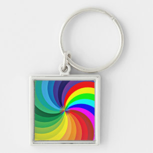 Porte-clés Mandala-46556 couleur arc-en-ciel