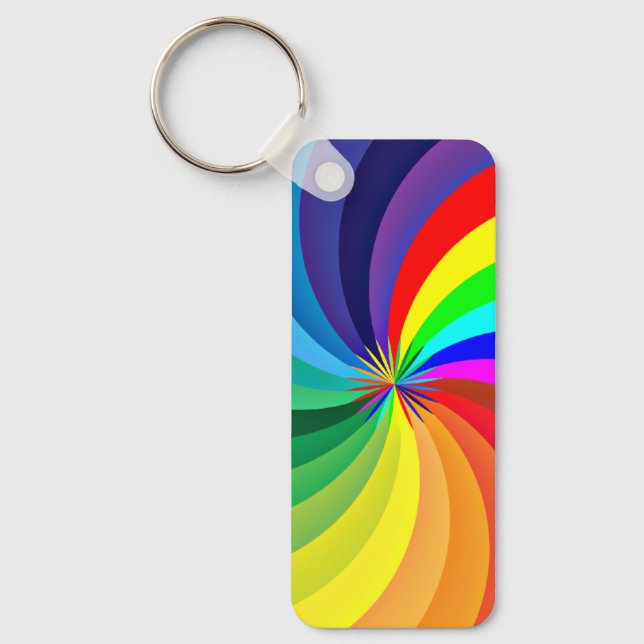 Porte-clés Mandala-46556 couleur arc-en-ciel (Recto)