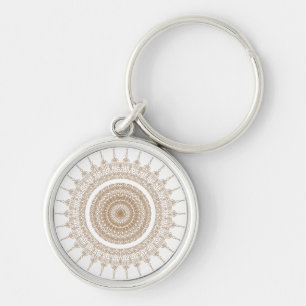 Porte-clés Mandala Bohemian White