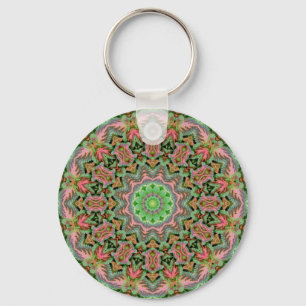 Porte-clés mandala coloré