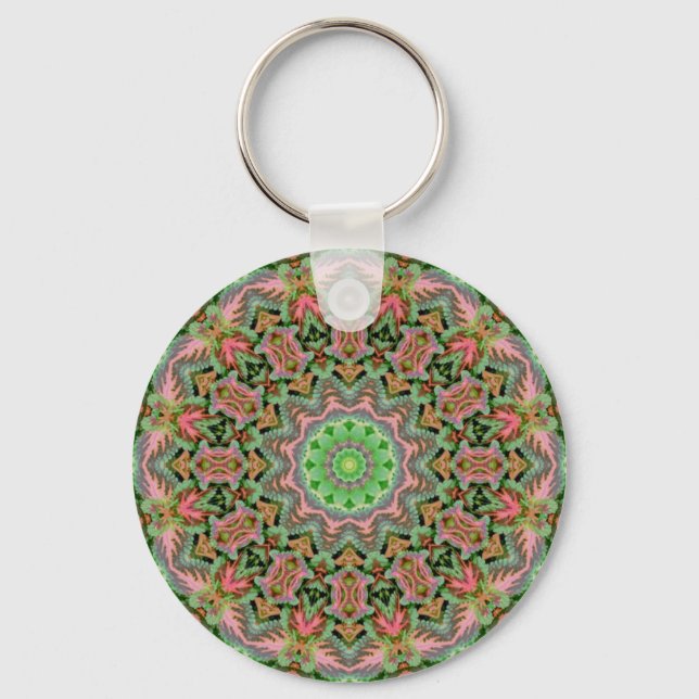 Porte-clés mandala coloré (Recto)