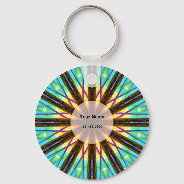Porte-clés Mandala coloré (Recto)