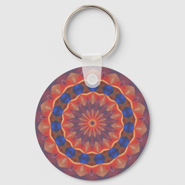 Porte-clés Mandala de Diversités Infinies (Recto)
