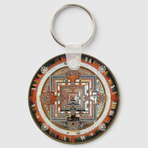 Porte-clés Mandala de sable de Kalachakra