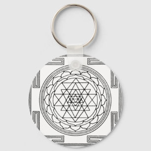Porte-clés Mandala de Sri Yantra