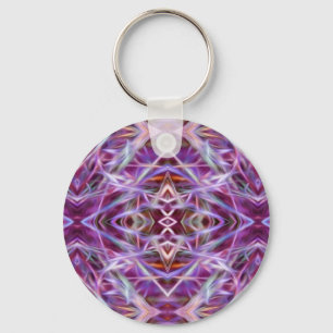 Porte-clés Mandala en rose