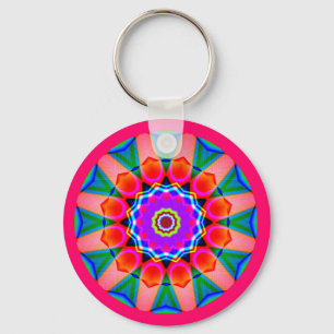 Porte-clés Mandala fractal