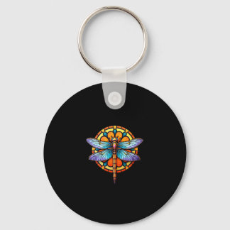 Porte-clés Mandala Libellule Lumineuse Géométrie Sacrée Spiri