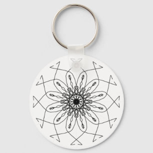 Porte-clés Mandala minimaliste