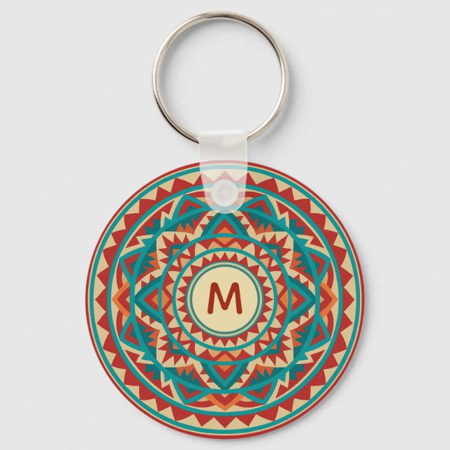 Porte-clés Mandala Moderne du Sud-Ouest (Recto)