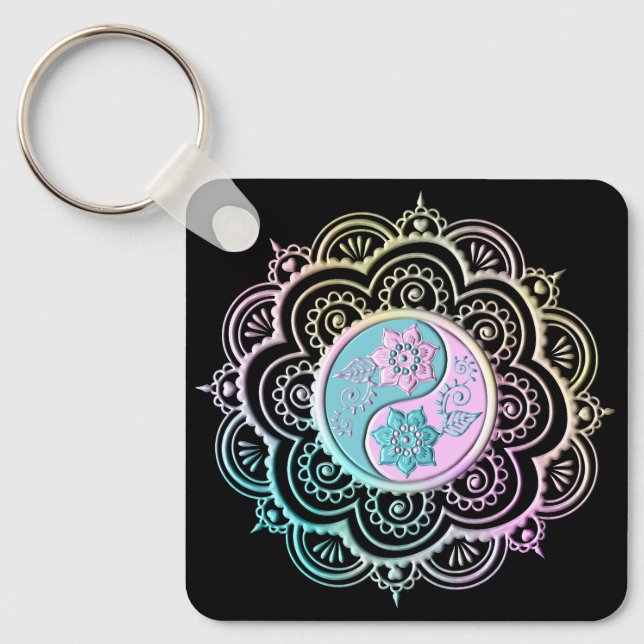 Porte-clés Mandala Pastel (Recto)