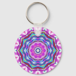 Porte-clés Mandala rose