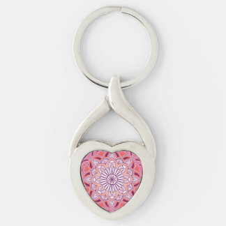 Porte-clés mandala rose mignon