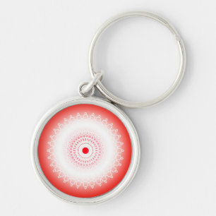 Porte-clés Mandala rouge