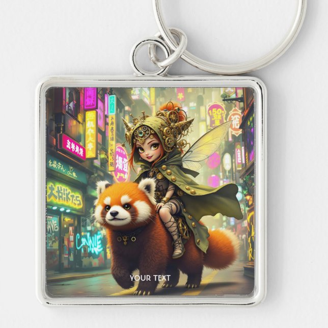 Porte-clés Manège Fantastique Panda Sauvage Mignon (Devant)