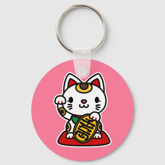 Porte-clés Maneki Neko (Chat chanceux) (Recto)
