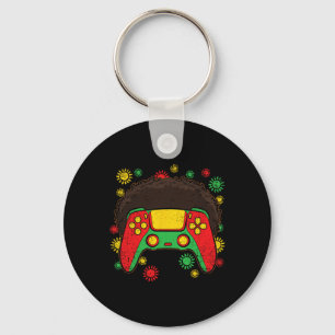 Porte-clés Manette de jeu vidéo Afro Mois de l'histoire des N