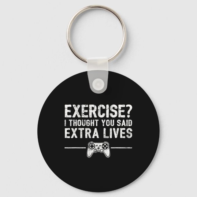 Porte-clés Manette de jeu vidéo drôle Extra Lives Jeu rétro (Recto)