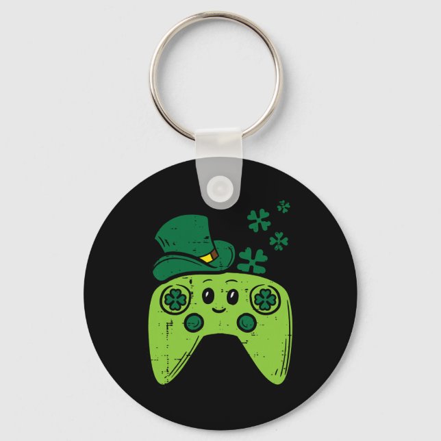 Porte-clés Manette de jeu vidéo irlandaise Saint-Patrick Game (Recto)