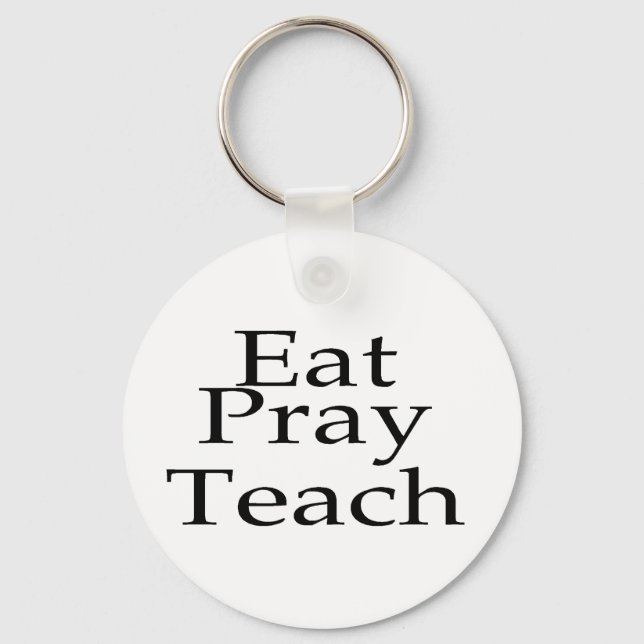 Porte-clés Mange Pray Enseigner (Recto)