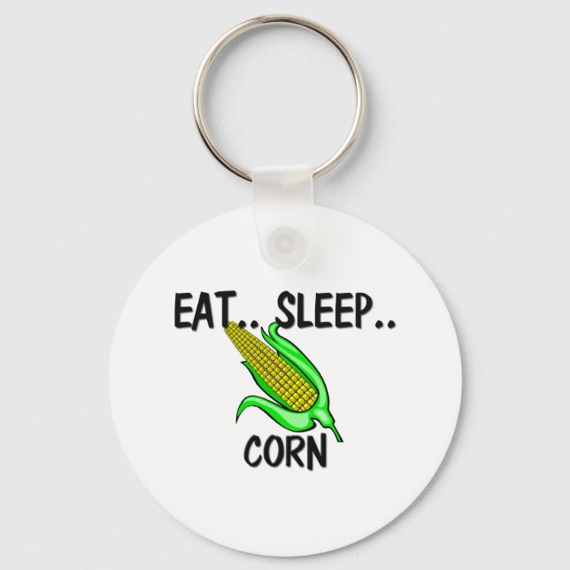 Porte-clés Mange Sleep CORN (Recto)