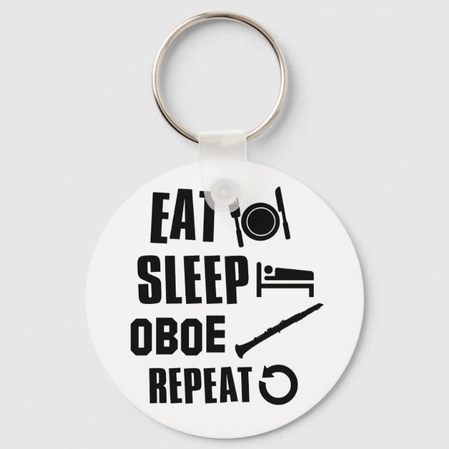 Porte-clés Mange Sleep Oboe (Recto)